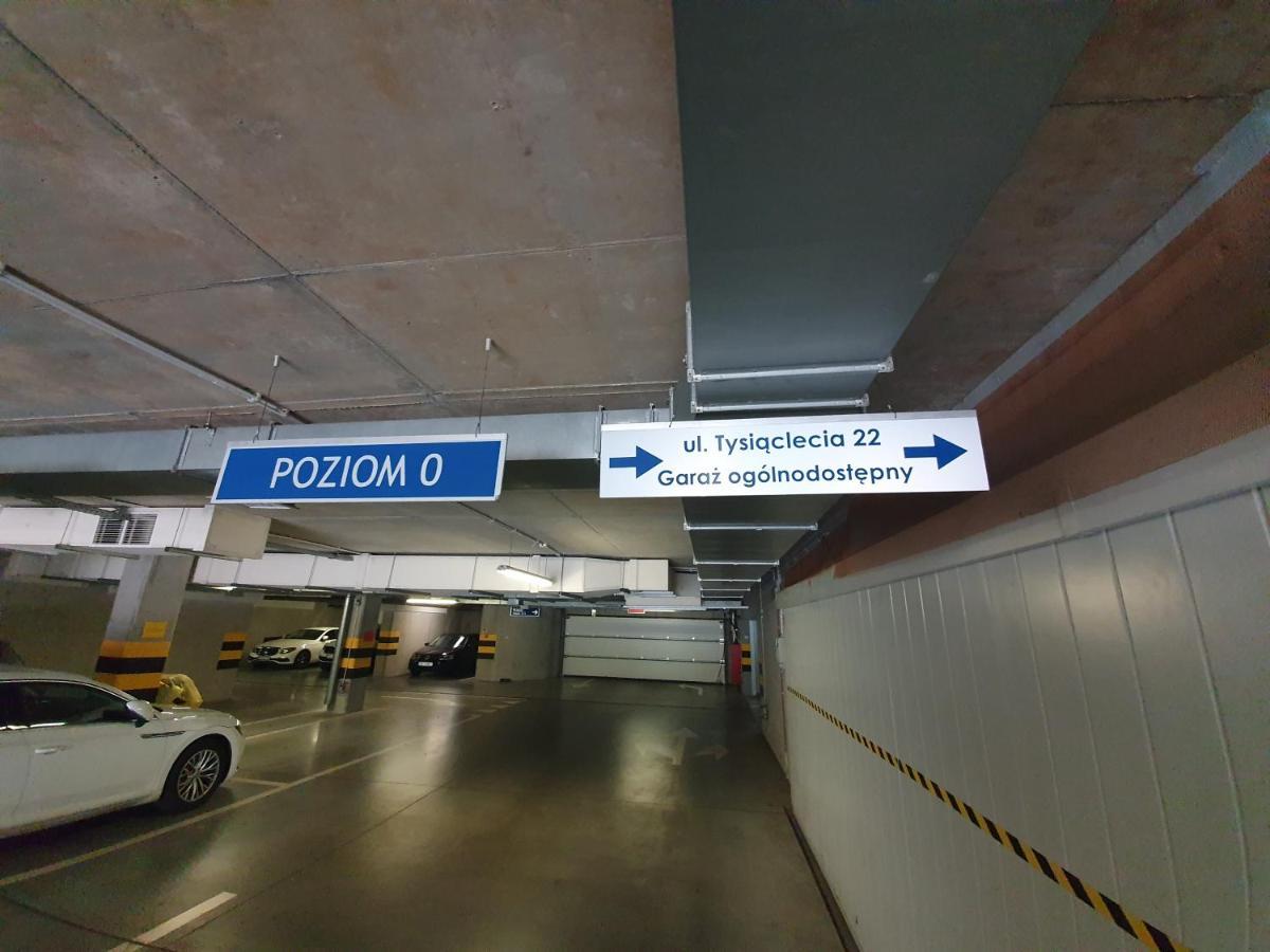Apartament Wsrod 1000Cy Swiatel - Z Parkingiem W Hali Garazowej- Duzy Balkon Z Lezakami - Piekny Widok Noca Na Panorame Tysiaclecia Katoviçe Dış mekan fotoğraf